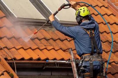 Démoussage et hydrofuge de toiture à Fleurie